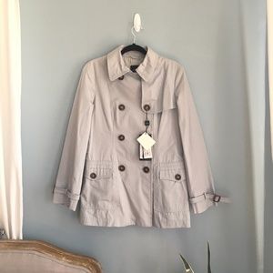 NWT WEEKEND Max Mara Blue Trench coat Size44 US 10